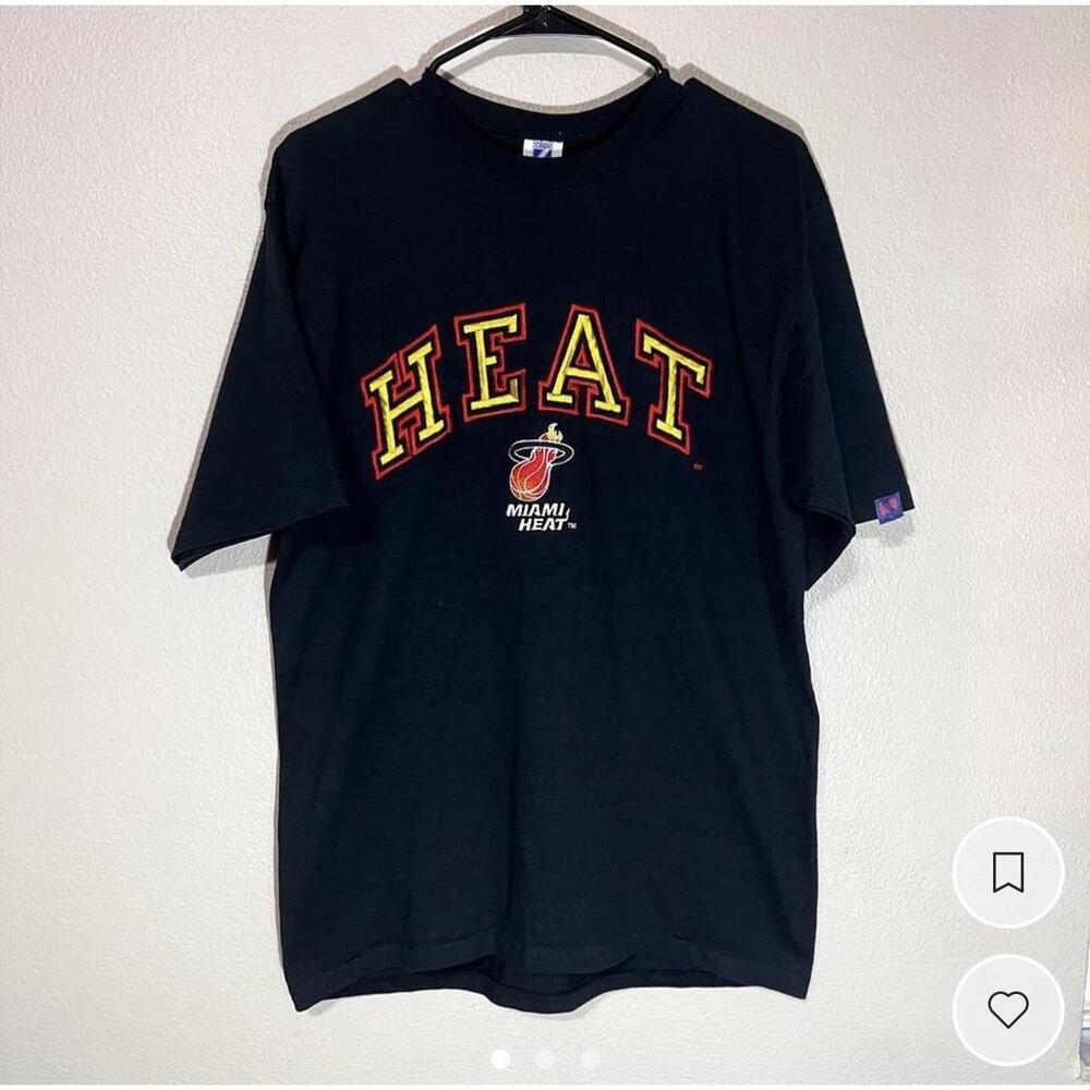 Miami Heat Logo 7 Embroidered Shirt